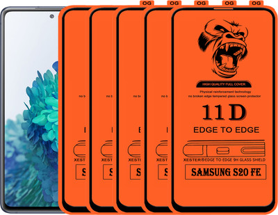 PFOAM Edge To Edge Tempered Glass for SAMSUNG GALAXY S20 FE(Pack of 5)
