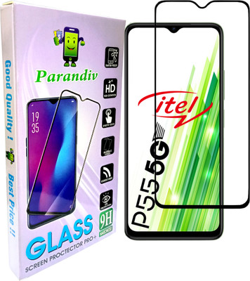 PARANDIV Edge To Edge Tempered Glass for itel Power 55 5G(Pack of 1)