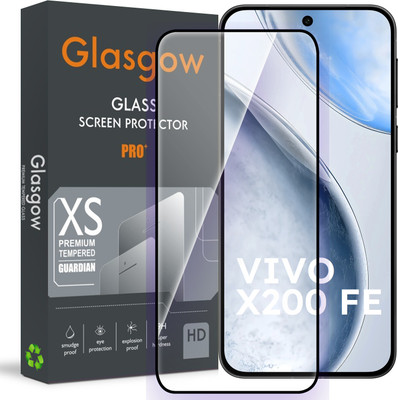 Glasgow Edge To Edge Tempered Glass for Vivo X200 FE(Pack of 1)