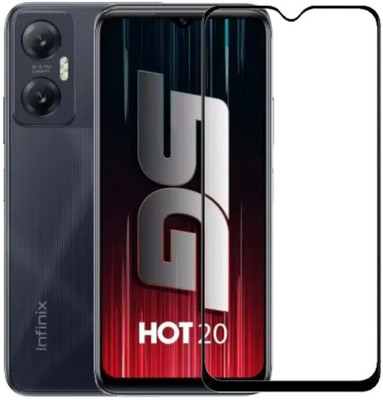 Bodoma Edge To Edge Tempered Glass for infinix Hot 20 5G(Pack of 1)