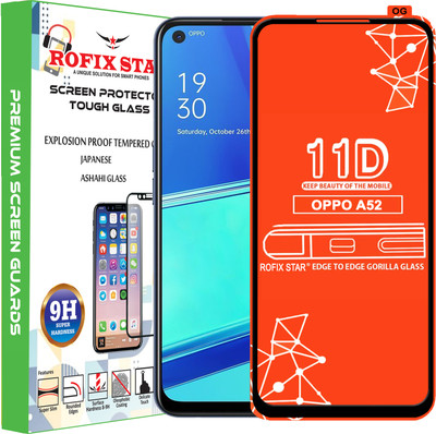 Rofix star Edge To Edge Tempered Glass for OPPO A52(Pack of 1)