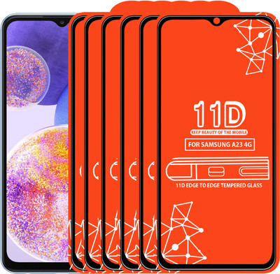 Qyist Edge To Edge Tempered Glass for Samsung Galaxy A23 4G(Pack of 6)