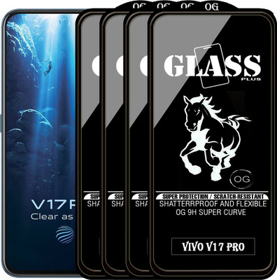 PFOAM Edge To Edge Tempered Glass for VIVO V17 PRO(Pack of 4)