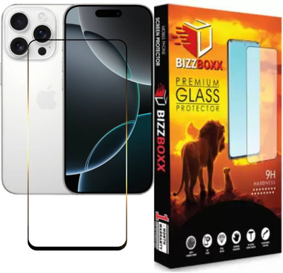 BizzBoxx Edge To Edge Tempered Glass for Apple iPhone 16 Pro Max, iPhone 16 Pro Max, iPhone 16pro Max, 16 pro max, Precise Curved Edges, Scratch Guard, temper glass guard, screen guard, temper glass(Pack of 1)