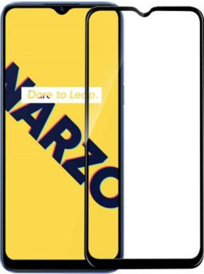 ChutPutMart Edge To Edge Tempered Glass for Realme Narzo 10A(Pack of 1)