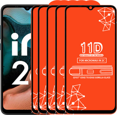 Qyist Edge To Edge Tempered Glass for MICROMAX IN 2C(Pack of 5)