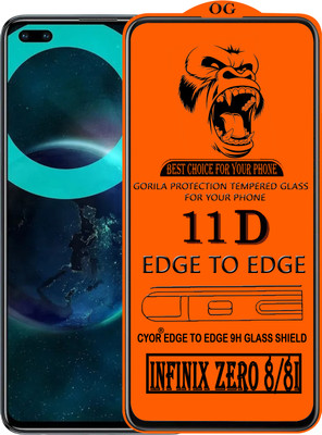 CYOR Edge To Edge Tempered Glass for INFINIX ZERO 8(Pack of 1)