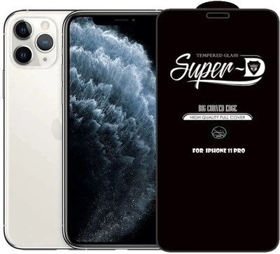 Bigil Edge To Edge Tempered Glass for iPhone 11 Pro, D Plus Super D Glass crystal clear(Pack of 1)