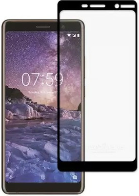 VISHZONE Edge To Edge Tempered Glass for Nokia 7 Plus(Pack of 1)