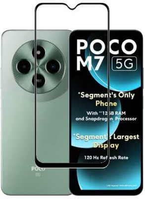 ROYALBASE Edge To Edge Tempered Glass for Poco M7 5G,Redmi 14C 5G,Redmi A4 5G,Poco C75 5G(Pack of 1)