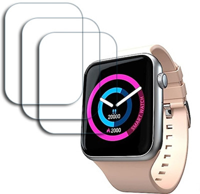 SOMTONE Edge To Edge Tempered Glass for Fire-Boltt Ring Bluetooth Calling Smartwatch with SpO2 & 1.7 inch SCREEN GUARD(Pack of 3)