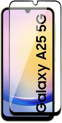 NaturalBuy Edge To Edge Tempered Glass for Samsung Galaxy A25 5G, Samsung Galaxy A24 5G-11D-9H Technology with High Definition(HD) clarity ensures perfect match with your screen with zero impact on visual display(Pack of 1)
