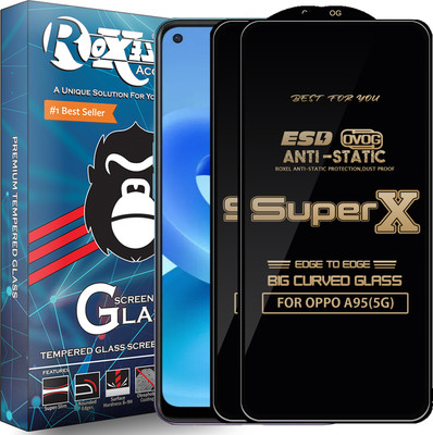 Roxel Edge To Edge Tempered Glass for OPPO A95(5G)(Pack of 2)