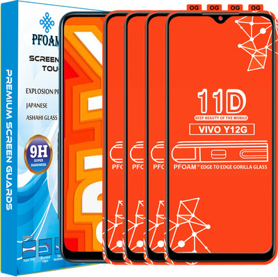 PFOAM Edge To Edge Tempered Glass for VIVO Y12G(Pack of 4)