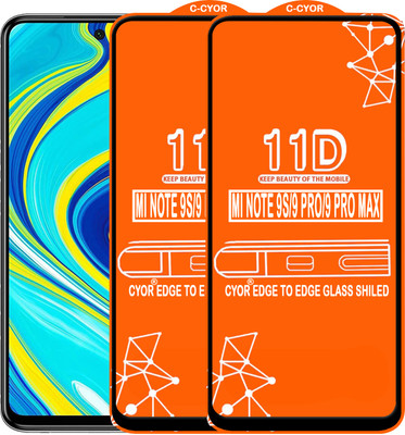 CYOR Edge To Edge Tempered Glass for REDMI NOTE 9S(Pack of 2)