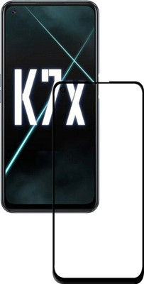 Flipkart SmartBuy Edge To Edge Tempered Glass for oppo k7x 5g(Pack of 1)