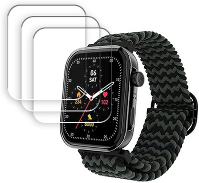 SOMTONE Edge To Edge Tempered Glass for Noise ColorFit Pro 5 Max 1.96 inch SMARTWATCH SCREEN GUARD(Pack of 3)