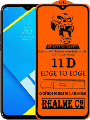 CYOR Edge To Edge Tempered Glass for REALME C2(Pack of 1)