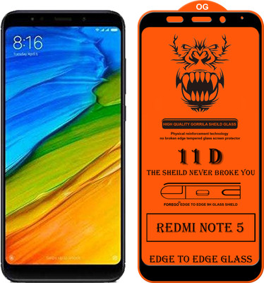 Forego Edge To Edge Tempered Glass for Mi Redmi Note 5(Pack of 1)