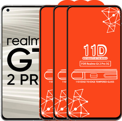 Roxel Edge To Edge Tempered Glass for Realme Gt 2 Pro 5G(Pack of 3)