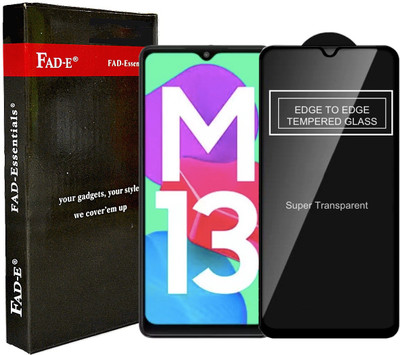 FAD-E Edge To Edge Tempered Glass for Samsung Galaxy M13 (4G)(Pack of 1)