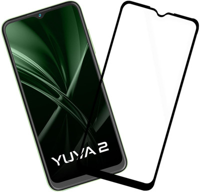 HUPSHY Edge To Edge Tempered Glass for LAVA Yuva 2(Pack of 1)