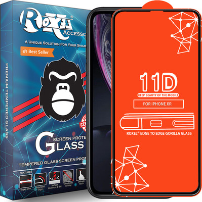 Roxel Edge To Edge Tempered Glass for Apple iPhone XR(Pack of 1)