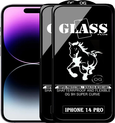 Rofix star Edge To Edge Tempered Glass for APPLE IPHONE 14 PRO(Pack of 2)