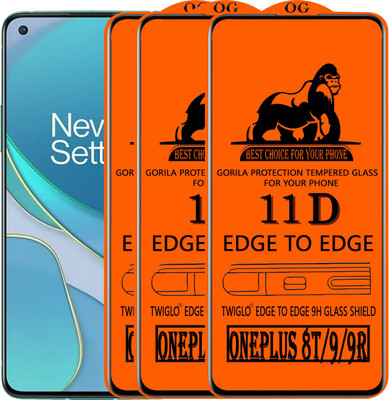 TWIGLO Edge To Edge Tempered Glass for ONEPLUS 8T(Pack of 3)