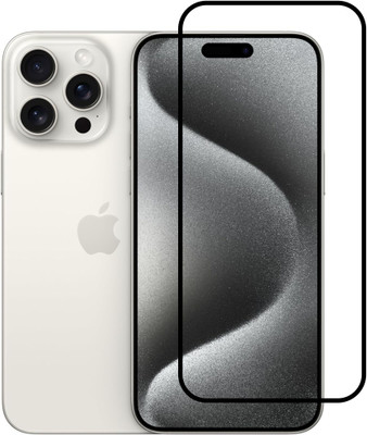 KC PRODUCTS Edge To Edge Tempered Glass for iPhone 16 Pro With Easy Installation Kit(Pack of 1)