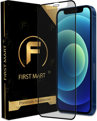FIRST MART Edge To Edge Tempered Glass for iPhone 12, Apple iPhone 12, Apple iPhone 12 Pro, Matte Anti-Scratch Tempered Glass(Pack of 1)