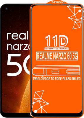 TWIGLO Edge To Edge Tempered Glass for REALME NARZO 60 5G(Pack of 1)