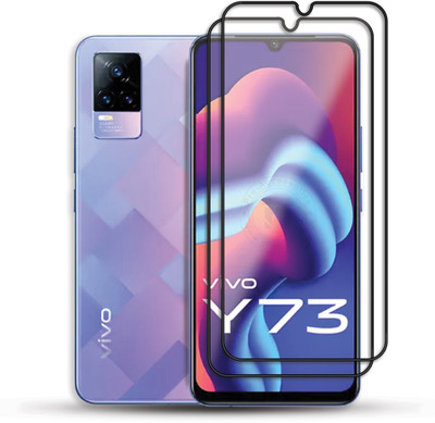 PROACCS Edge To Edge Tempered Glass for VIVO Y73(Pack of 2)