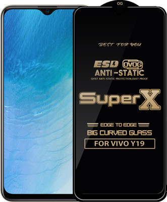 Qyist Edge To Edge Tempered Glass for VIVO Y19(Pack of 1)
