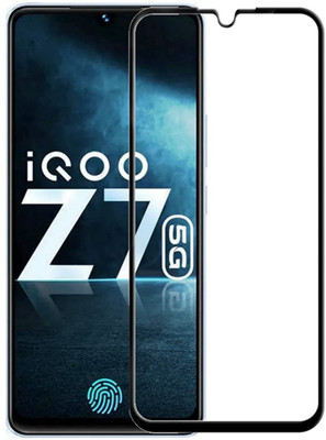 ChutPutMart Edge To Edge Tempered Glass for iqoo Z7s 5G(Pack of 1)