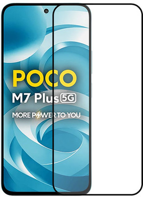 NEXZONE Edge To Edge Tempered Glass for POCO M7 Plus 5G(Pack of 1)