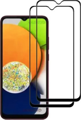 1DOLLAR Edge To Edge Tempered Glass for Samsung Galaxy A03 Core (9HPremium Glass-2)(Pack of 2)