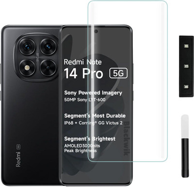 INFINITYWORLD Edge To Edge Tempered Glass for Redmi Note 14 Pro 5G(Pack of 1)