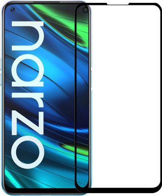 Karpine Edge To Edge Tempered Glass for Realme Narzo 20 Pro(Pack of 1)