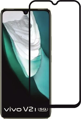 M A ZONE Edge To Edge Tempered Glass for VIVO V21 5G(Pack of 1)