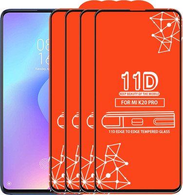 Qyist Edge To Edge Tempered Glass for Mi K20 Pro(Pack of 4)