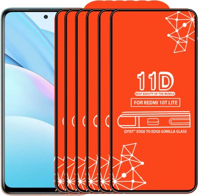 Qyist Edge To Edge Tempered Glass for Xiaomi Mi 10T Lite(Pack of 6)