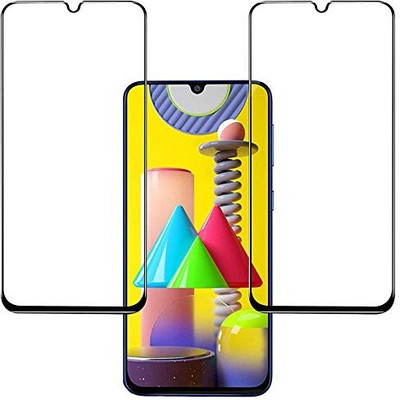 spaziogold Edge To Edge Tempered Glass for Samsung Galaxy M30(Pack of 2)