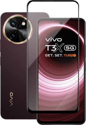 Flipkart SmartBuy Edge To Edge Tempered Glass for vivo T3x 5G(Pack of 1)