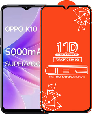 Qyist Edge To Edge Tempered Glass for Oppo K10(5G)(Pack of 1)