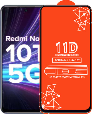 Qyist Edge To Edge Tempered Glass for Redmi Note 10T(Pack of 1)