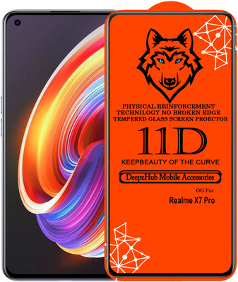 CRodible Edge To Edge Tempered Glass for Realme X7 Pro(Pack of 1)