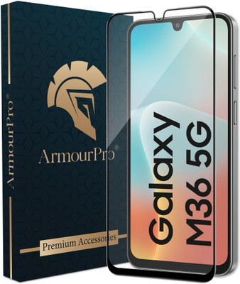 ArmourPro Edge To Edge Tempered Glass for Samsung Galaxy M36 5G, Samsung M36, M36(Pack of 1)
