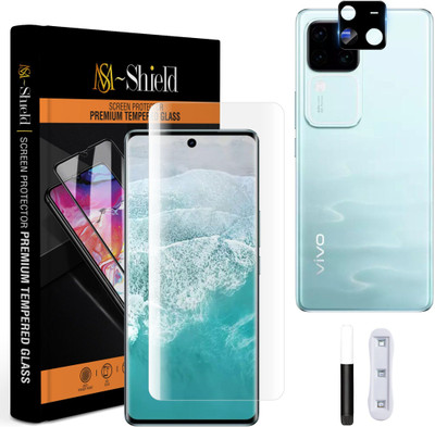MS-Shield Edge To Edge Tempered Glass for Vivo V30 Pro 5G, With Camera Lens Protector(Pack of 1)