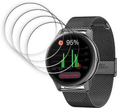 SOMTONE Edge To Edge Tempered Glass for French Connection Full Round Smartwatch R3-B Pro SMARTWATCH SCREEN GUARD(Pack of 4)